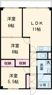 第1シャトウはまなすの間取り画像