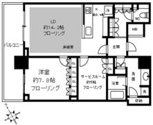 ザ・タワー横浜北仲の間取り画像