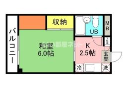 コーポ高津の間取り画像