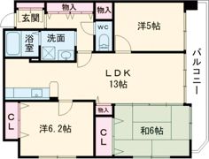 ラシャンス広畑の間取り画像