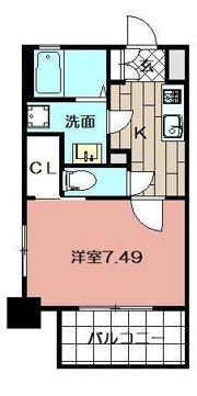 Studie小倉離宮の間取り画像