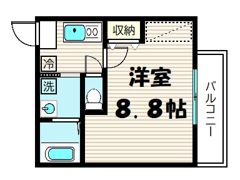 サントス墨染の間取り画像