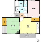 コーポ深町 Bの間取り画像