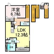 アルカディア B棟の間取り画像