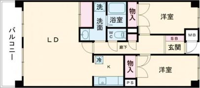 ソフィアコート楽々園の間取り画像