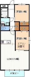コーポ大門の間取り画像