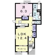 メリットハウス・河東の間取り画像