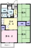 オアシスやまなBの間取り画像
