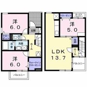サンシャインコテージⅡ Aの間取り画像
