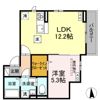 DーROOMルント連坊 Aの間取り画像
