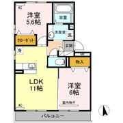 ウエスト ヴィレッジⅡ B棟の間取り画像