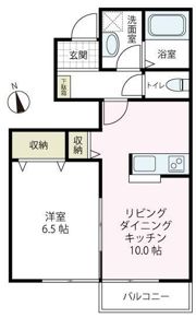 パルク・フルール B棟の間取り画像