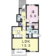 アルコイリス出川の間取り画像