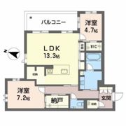 Elena大江の間取り画像