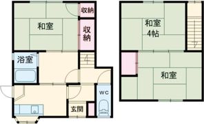 栄町薮内貸家①の間取り画像