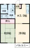 コーポシャトレDの間取り画像