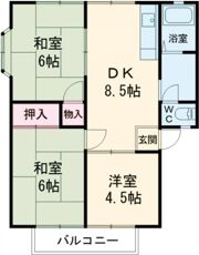 冨士ハイツの間取り画像