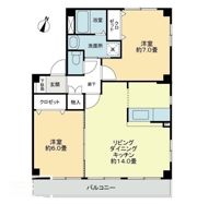 フォブール世俵 Bの間取り画像