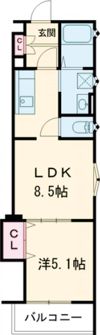 ラモーナ北条Ⅰの間取り画像