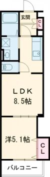 ラモーナ北条Ⅰの間取り画像