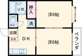 エステート福生の間取り画像