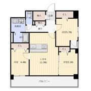 アビターレ博多の間取り画像