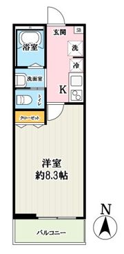 パルク秋津の間取り画像