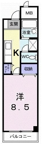 レジダンス・ヴァン・ヴェールの間取り画像