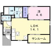 フランドール A棟の間取り画像