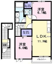 ハーモニー6の間取り画像