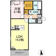 D-ROOM南二番町 Aの間取り画像