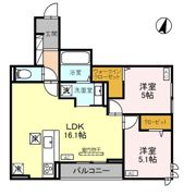 D-ROOM笹口の間取り画像