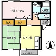 コーポラス西本 A棟の間取り画像