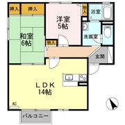 メッセゆう A棟の間取り画像