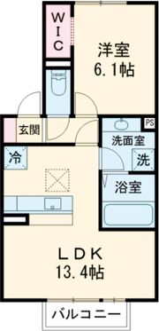 ベルメゾンⅠの間取り画像