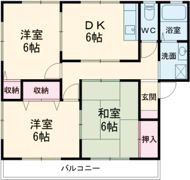 コーポ日浅8の間取り画像