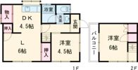 高砂市中島1丁目 貸家の間取り画像