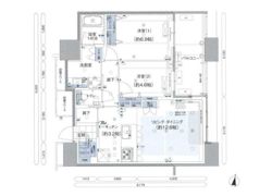 アイランドシティオーシャン＆フォレストタワーレジデンスWEST棟の間取り画像