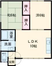 コーポラスJOYⅠの間取り画像