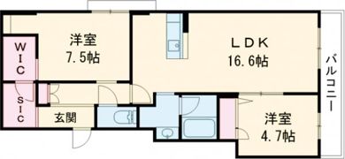 シャーメゾンDreamioの間取り画像