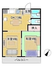 ハイツヤマダの間取り画像