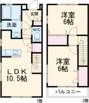 アーバンシャレー弐番館の間取り画像