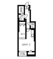 luneⅡB棟の間取り画像