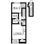 luneⅡB棟の間取り画像