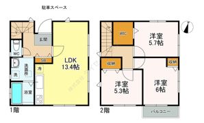 大和田2丁目戸建の間取り画像