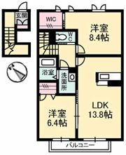 ガーデンズ多治米 A棟の間取り画像