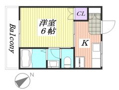 クレセール大和の間取り画像