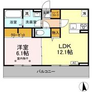 D-ROOM南二番町 Bの間取り画像