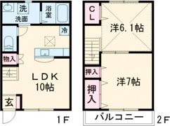 フォンターナEST・Ⅲの間取り画像