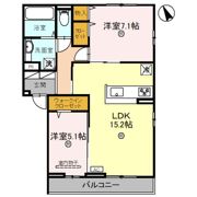 Avancee鳳 A棟の間取り画像